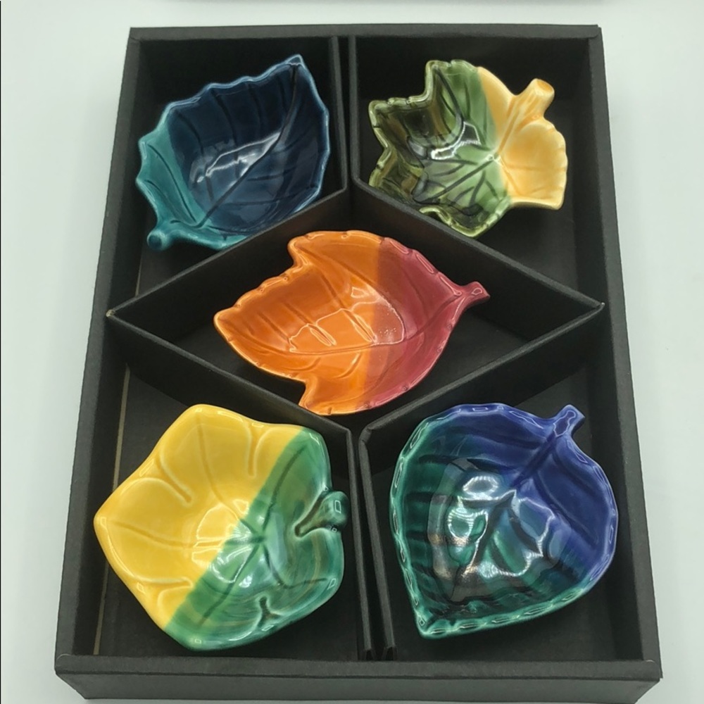 Home Grown Pa. Floral Fine Tableware dipping Dish